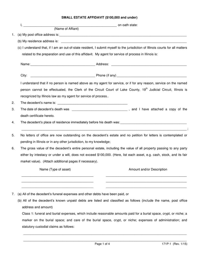 Just how Does a Little Estate Affidavit Job?